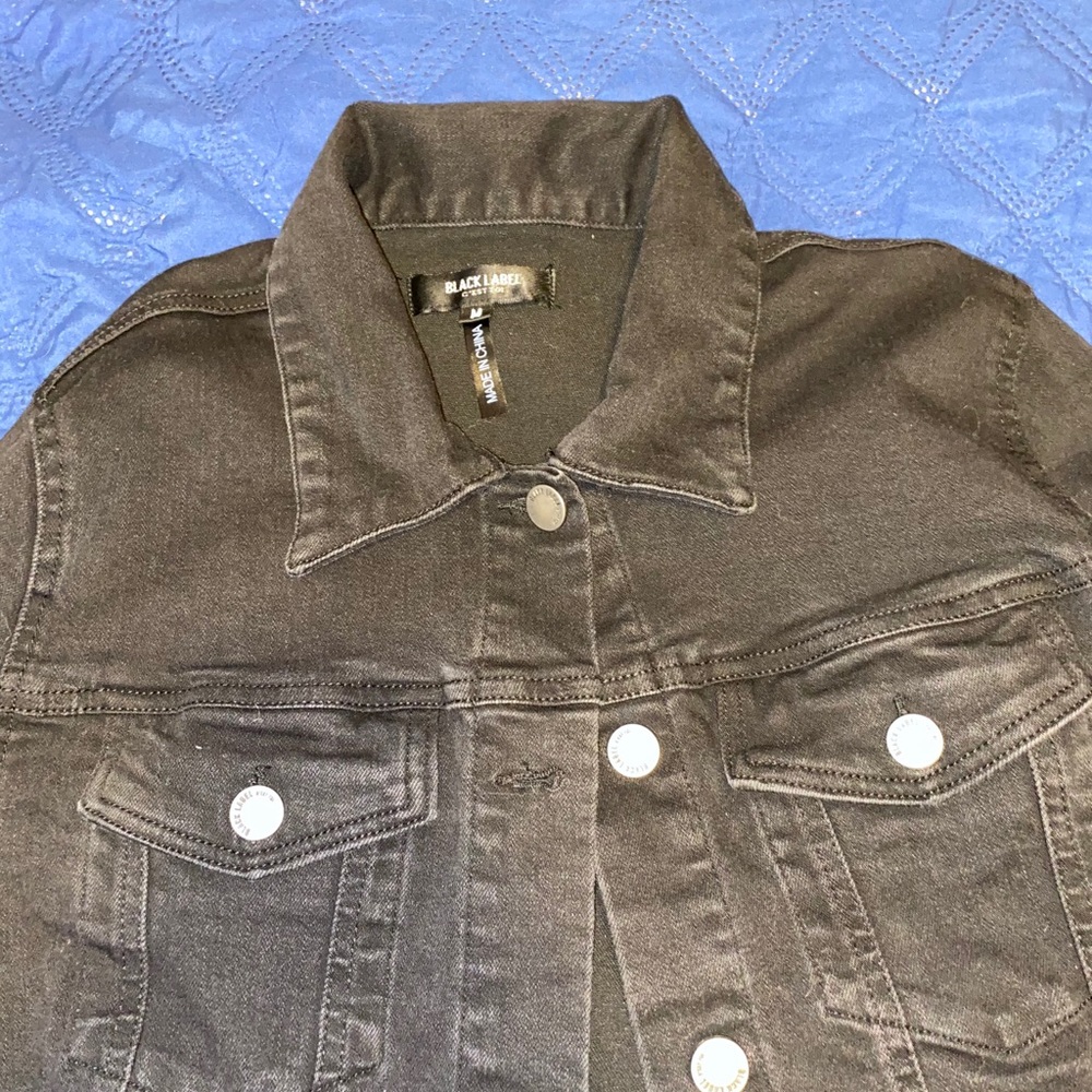 Black jean jacket